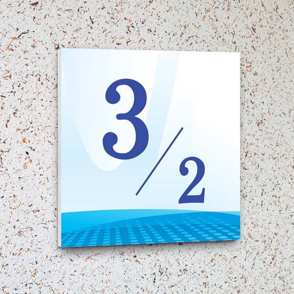 층표시 15x15cm 포맥스UV인쇄 계단표시