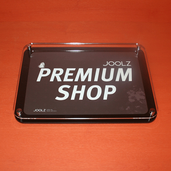 2단 아크릴 액자 현판 40x30cm 검정