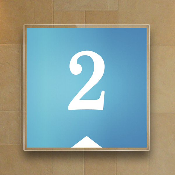 층표시 20x20cm 3T 아크릴  층별표시