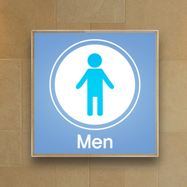 화장실표지판 15x15cm 3T 아크릴 표찰