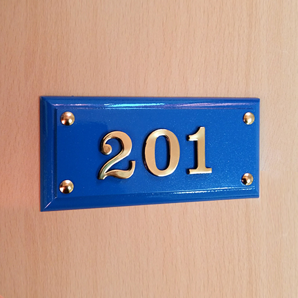 호실 15 x 7cm 펄 군청색 사무실