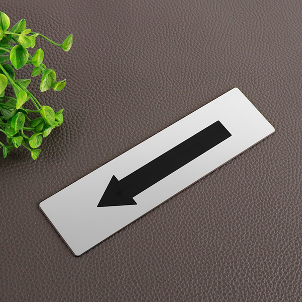 메탈 실버 화살표 코팅판 안내판 방향 안내 표지판