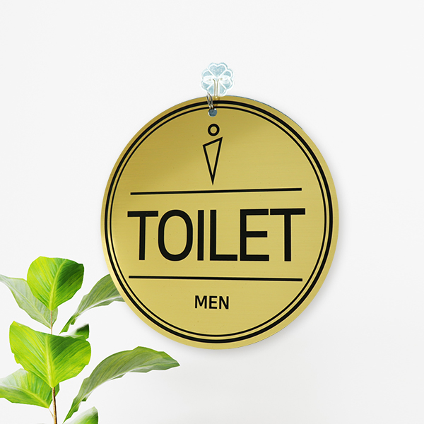 메탈 단면 화장실 남 안내판 도어사인