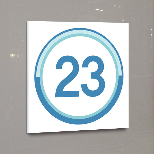 층표시 20x20cm 포맥스UV인쇄 층별 계단표시