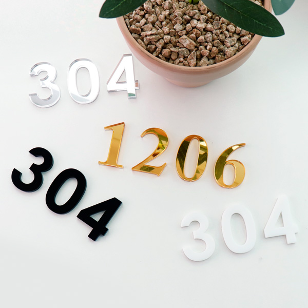 아크릴 호실 호수판 현관룸넘버 레터링 숫자번호 도어사인