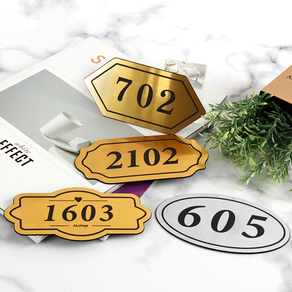 메탈사인 골드 실버 코팅판 호실 숫자판 모음전 NG