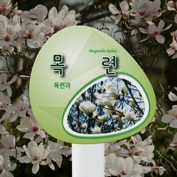 수목표찰 고정형 210X200둥근그린그라 스틸대 꽂이형 GB011_210x200_ms
